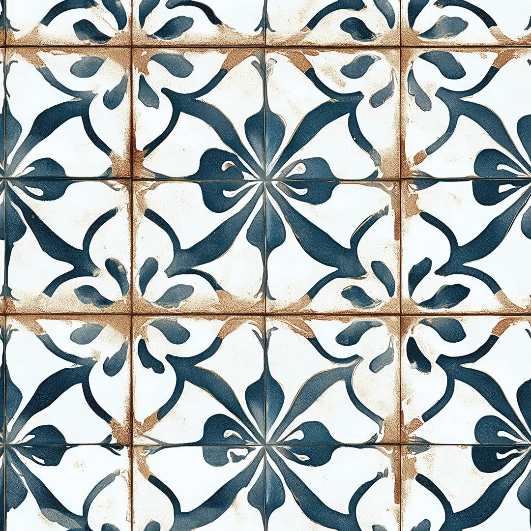 Aegean Starburst Tile Wallpaper - WallCreatives