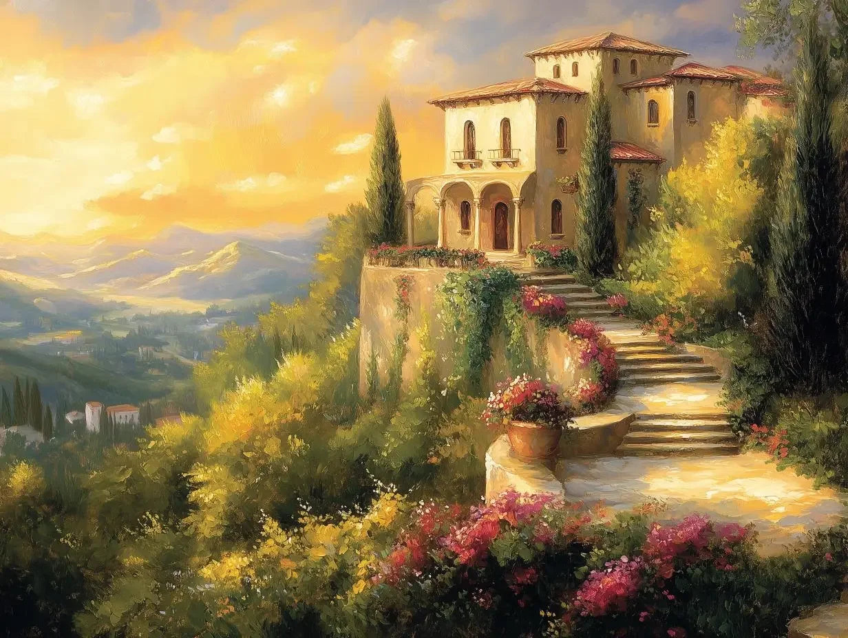 Serene Tuscan Villa Escape - WallCreatives