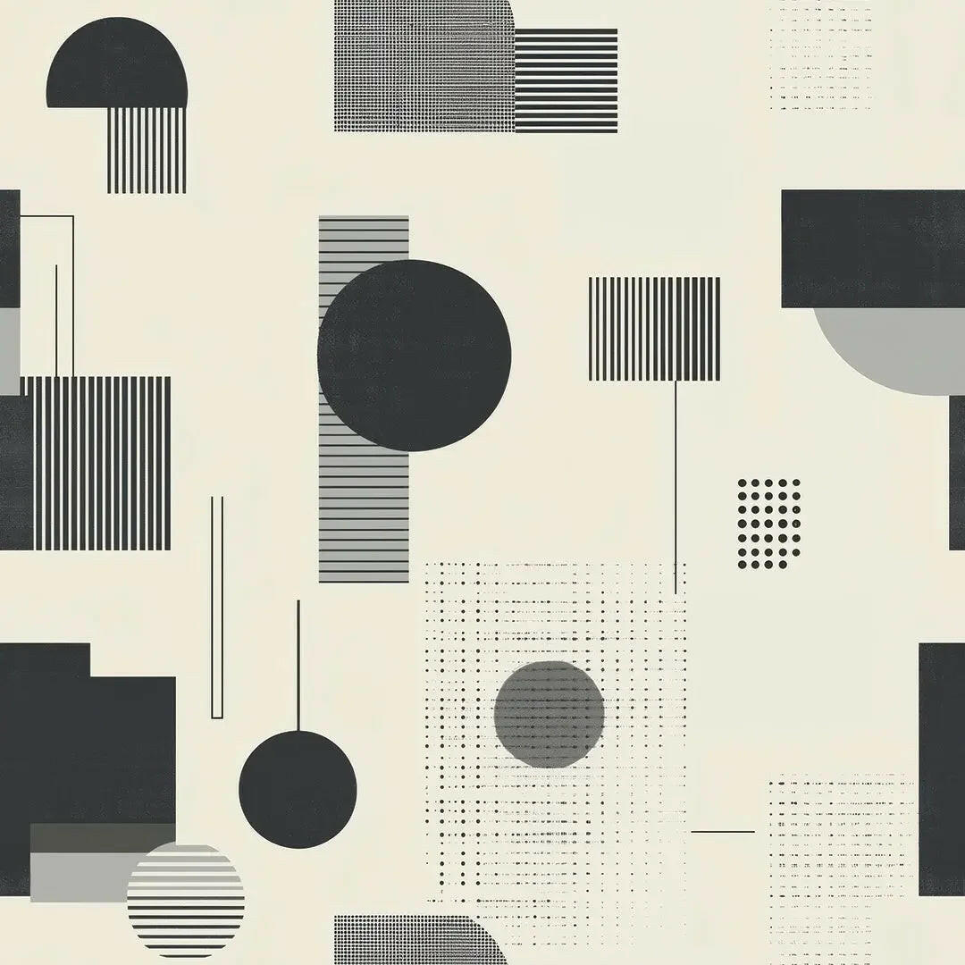 Urban Cadence Geometric Wallpaper - WallCreatives