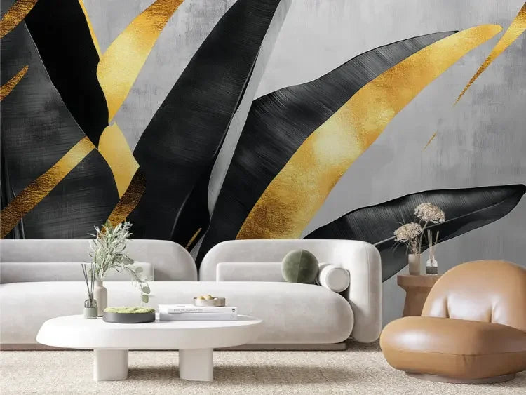 Luxe Gold Leaf Botanical - WallCreatives