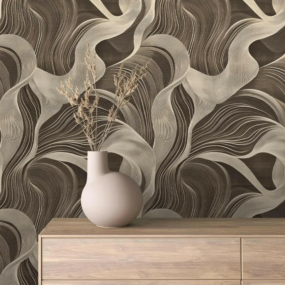Earthen Flow Wall Mural - WallCreatives