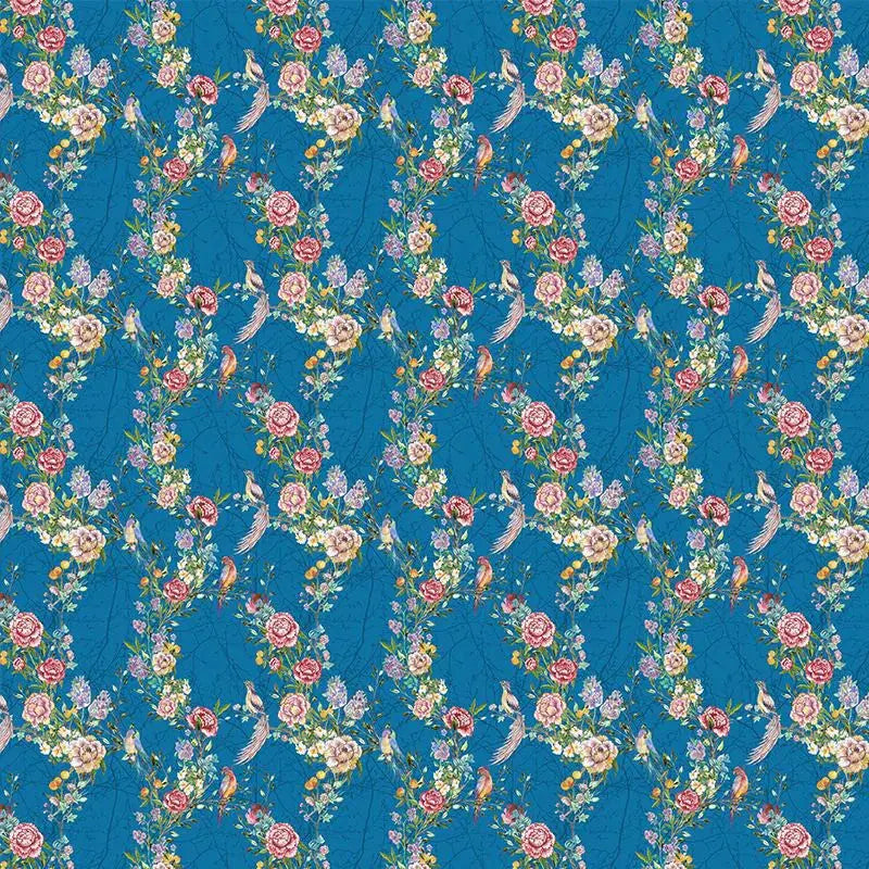 Joie de Vivre in Blue Wallpaper Vladila