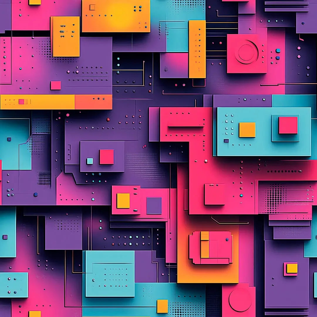 Cybernetic Cityscape Mural - WallCreatives