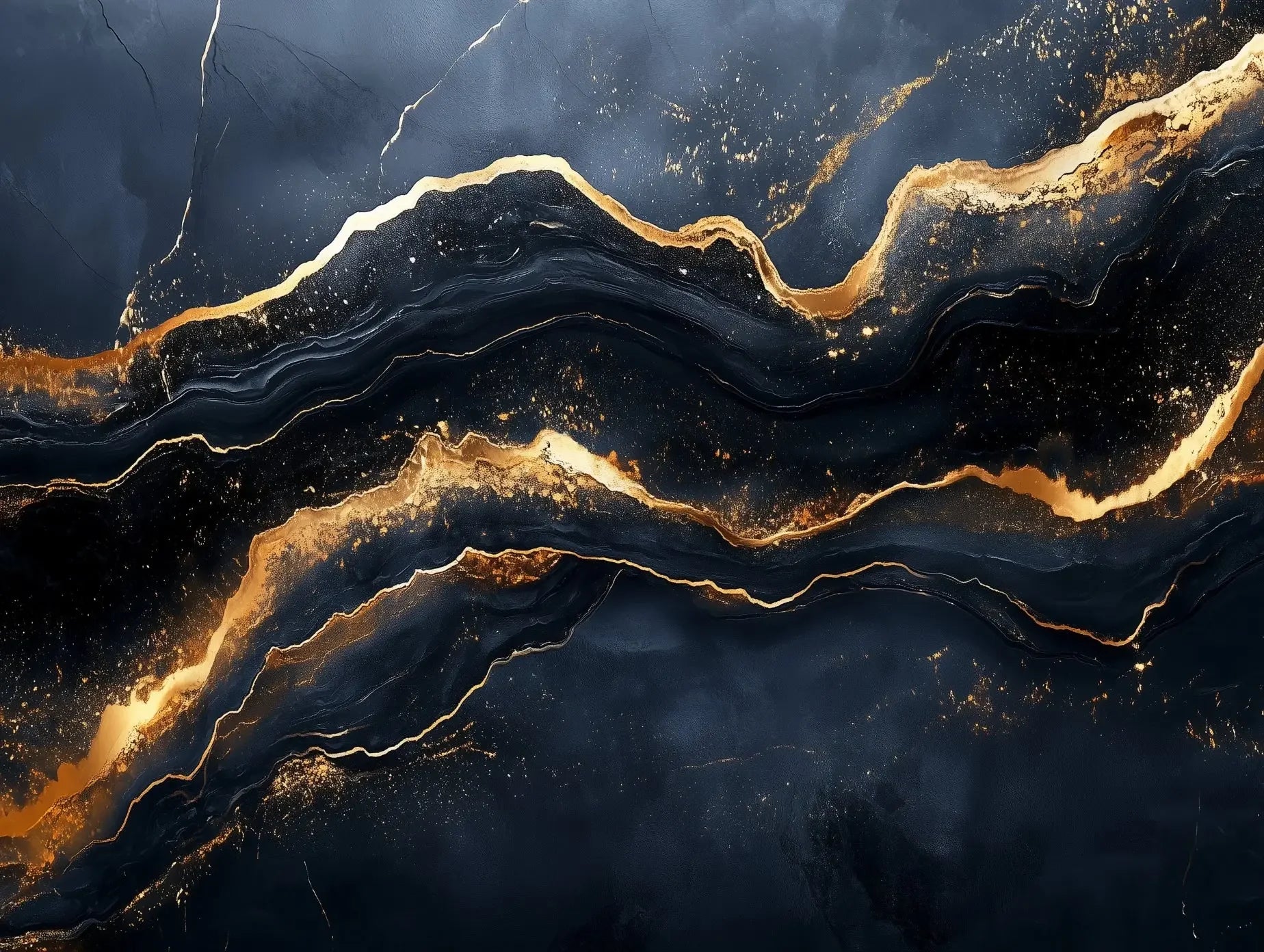 Nocturne Gilded Marble - WallCreatives