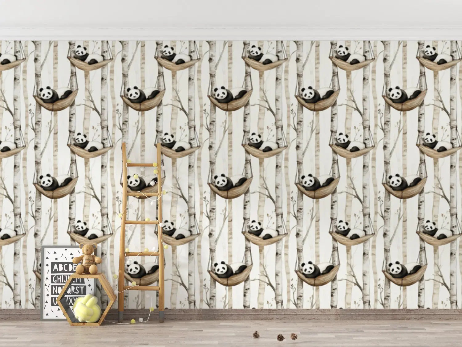 Whimsical Panda Hammock Haven WallCreatives