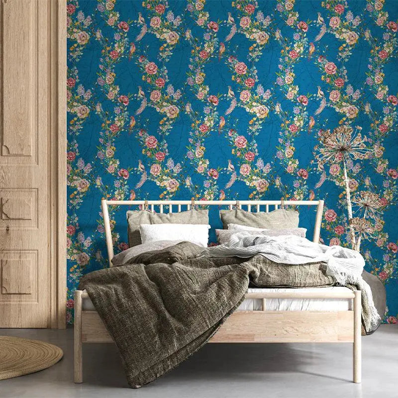 Joie de Vivre in Blue Wallpaper Vladila