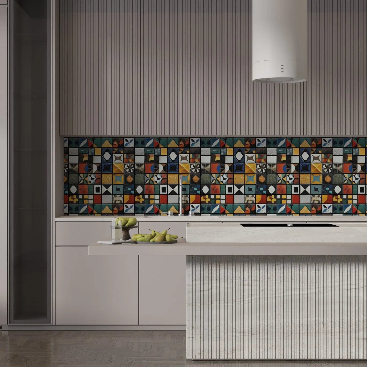 Artisan's Chromatic Tile Grid WallCreatives