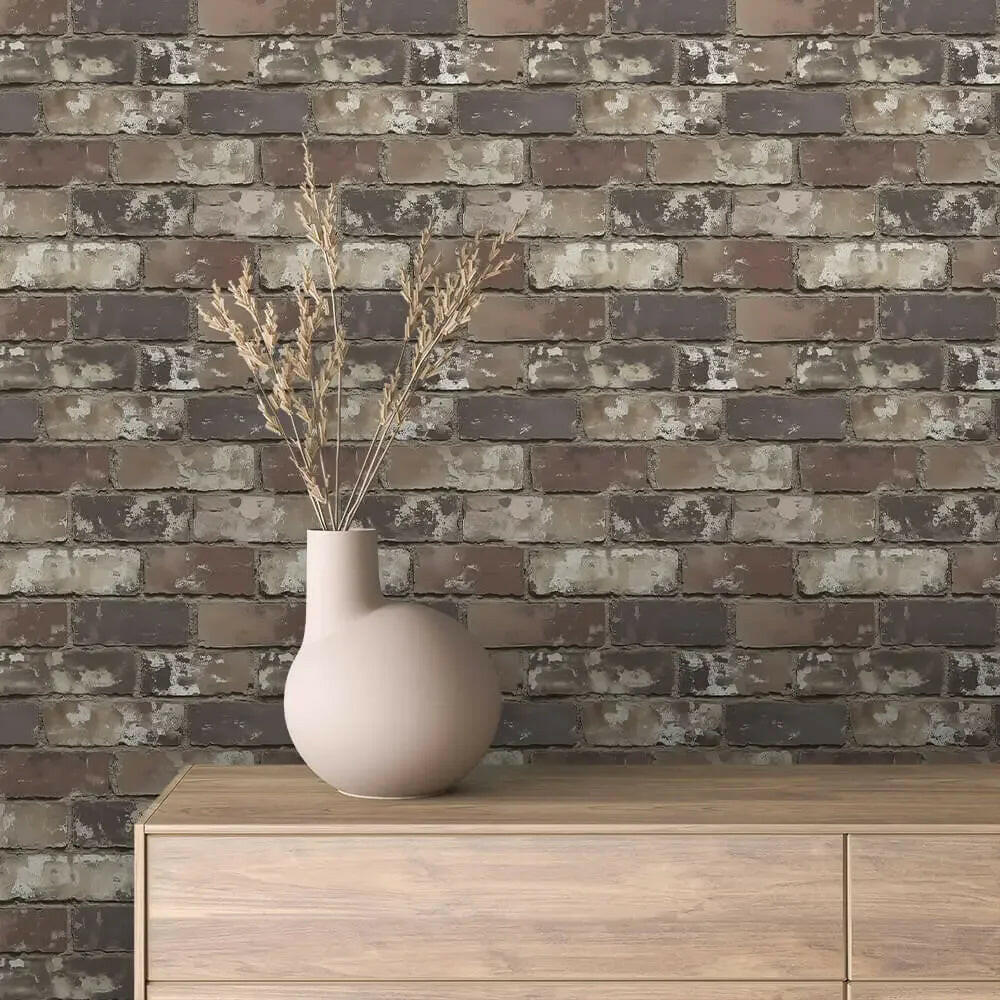 Foundry Blend Weathered Brick - WallCreatives