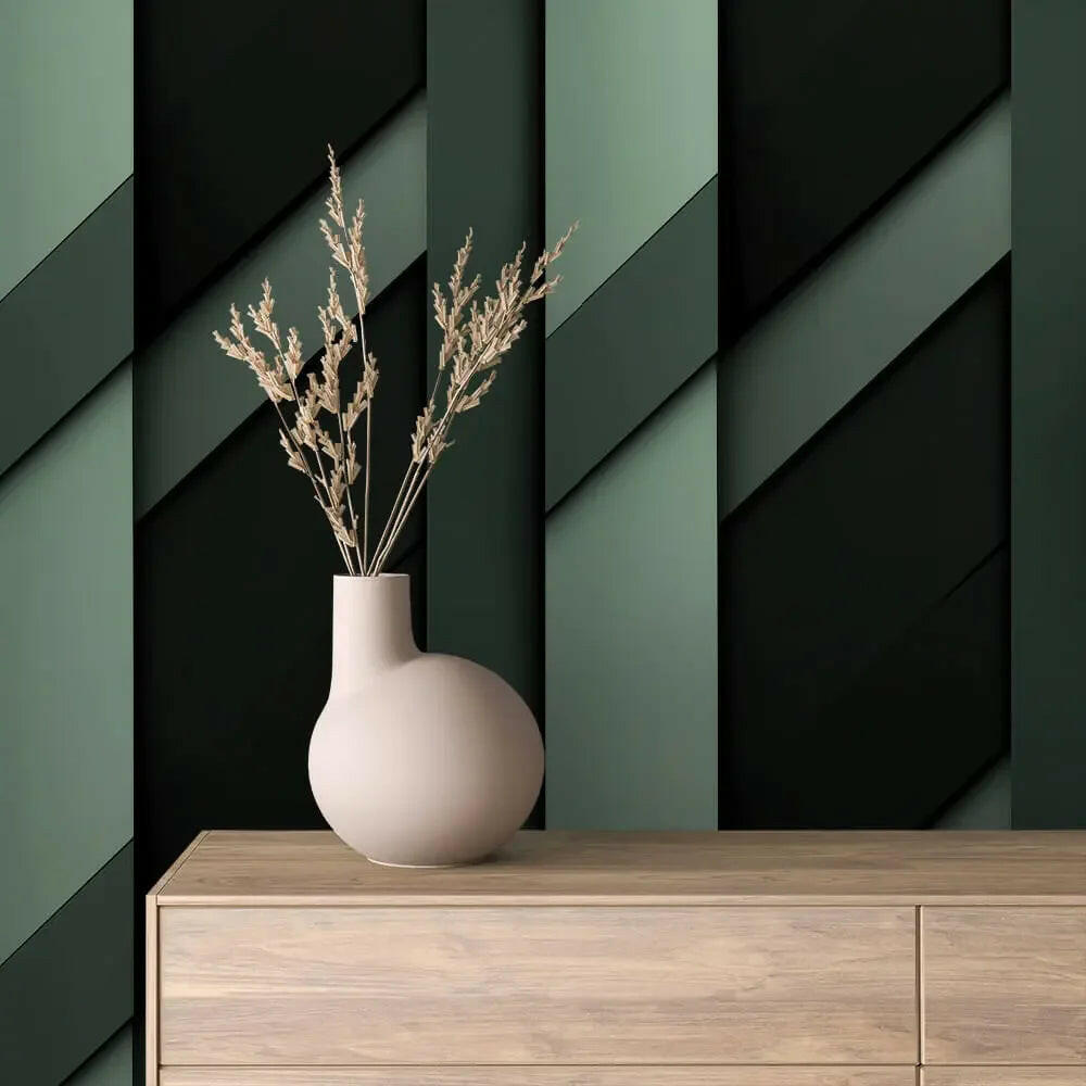 Verdant Architectural Lines - WallCreatives