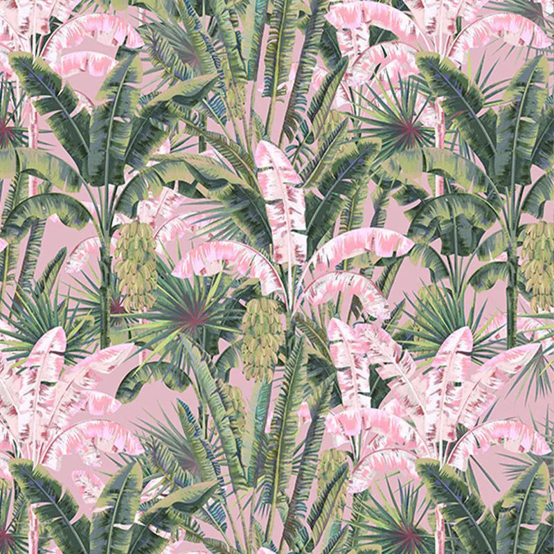 Blush Groove in pink jungle Wallpaper Vladila