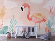 Whimsical Flamingo Oasis - WallCreatives