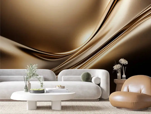 Luxe Bronze Flow - WallCreatives