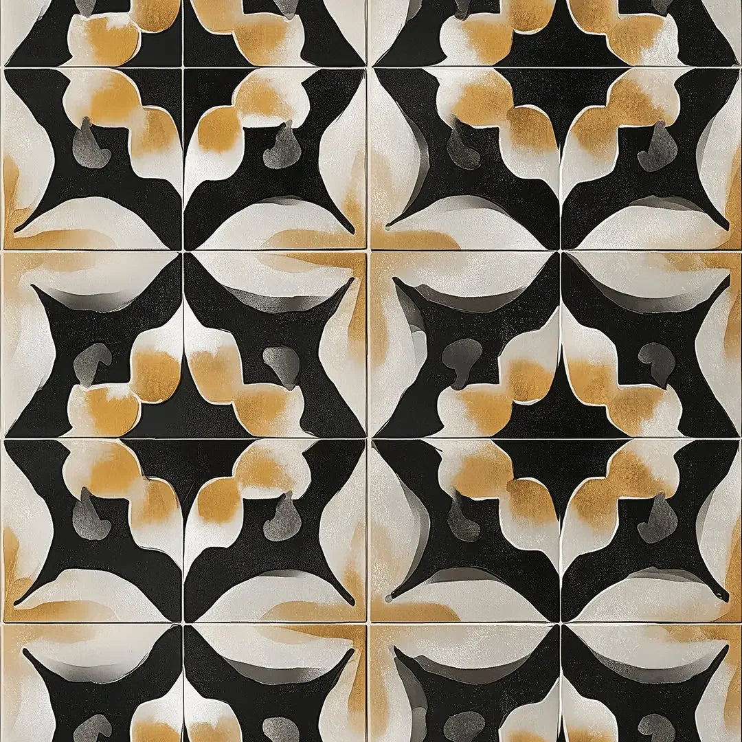 Ochre and Onyx Rhapsody - WallCreatives
