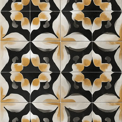 Ochre and Onyx Rhapsody - WallCreatives