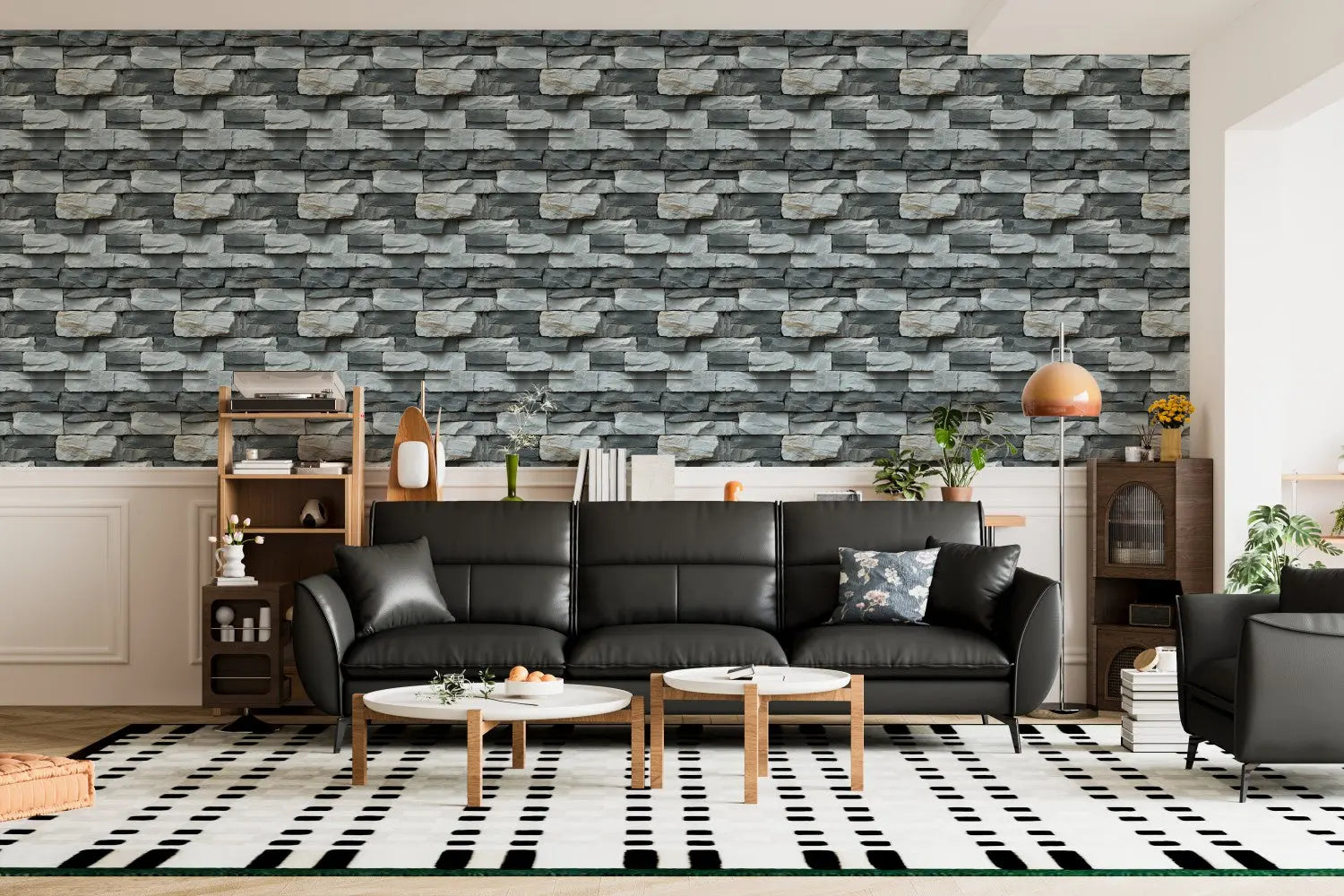 Ascot Grey Stone Ledge Wall WallCreatives