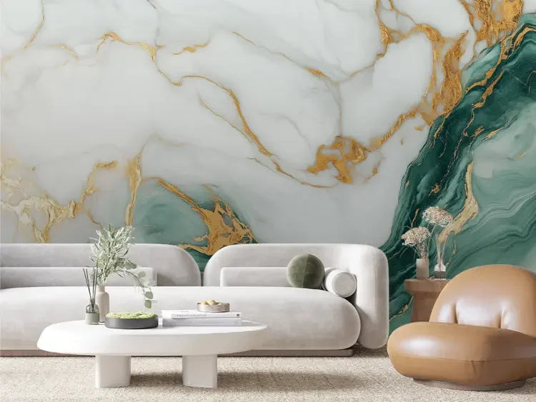 Verdant Malachite River - WallCreatives