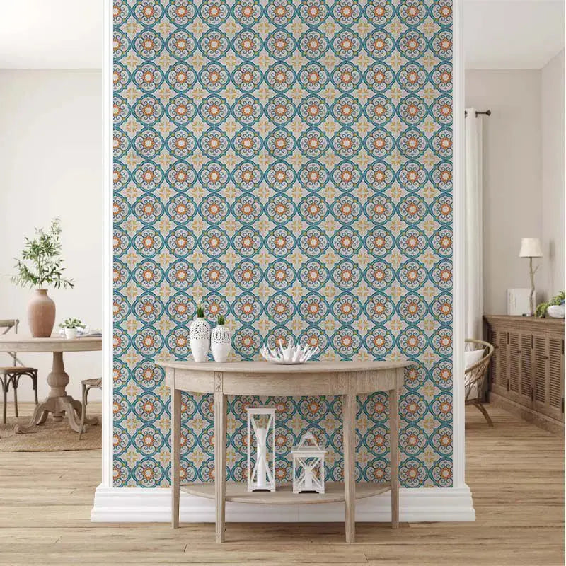 Oriental Blue Wallpaper Vladila