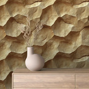 Sun-Kissed Sandstone Layers - WallCreatives