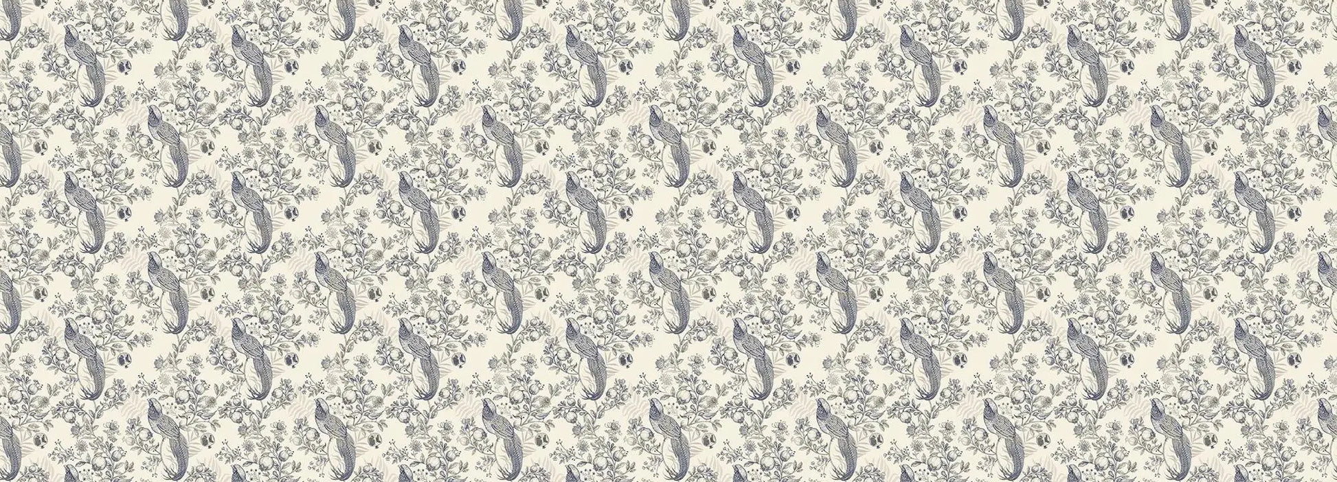 Pomegranate Garden In Cobalt Wallpaper Vladila