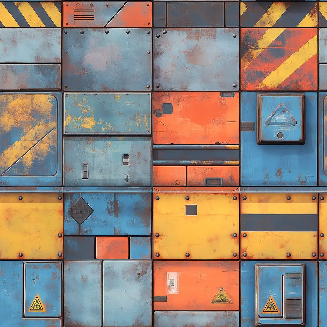 Stellar Freighter Hull Mural - WallCreatives