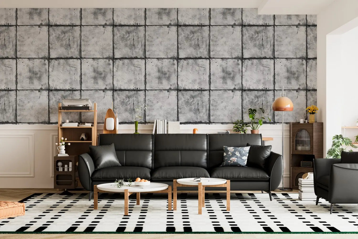 Urban Monolith Tile Wallpaper WallCreatives