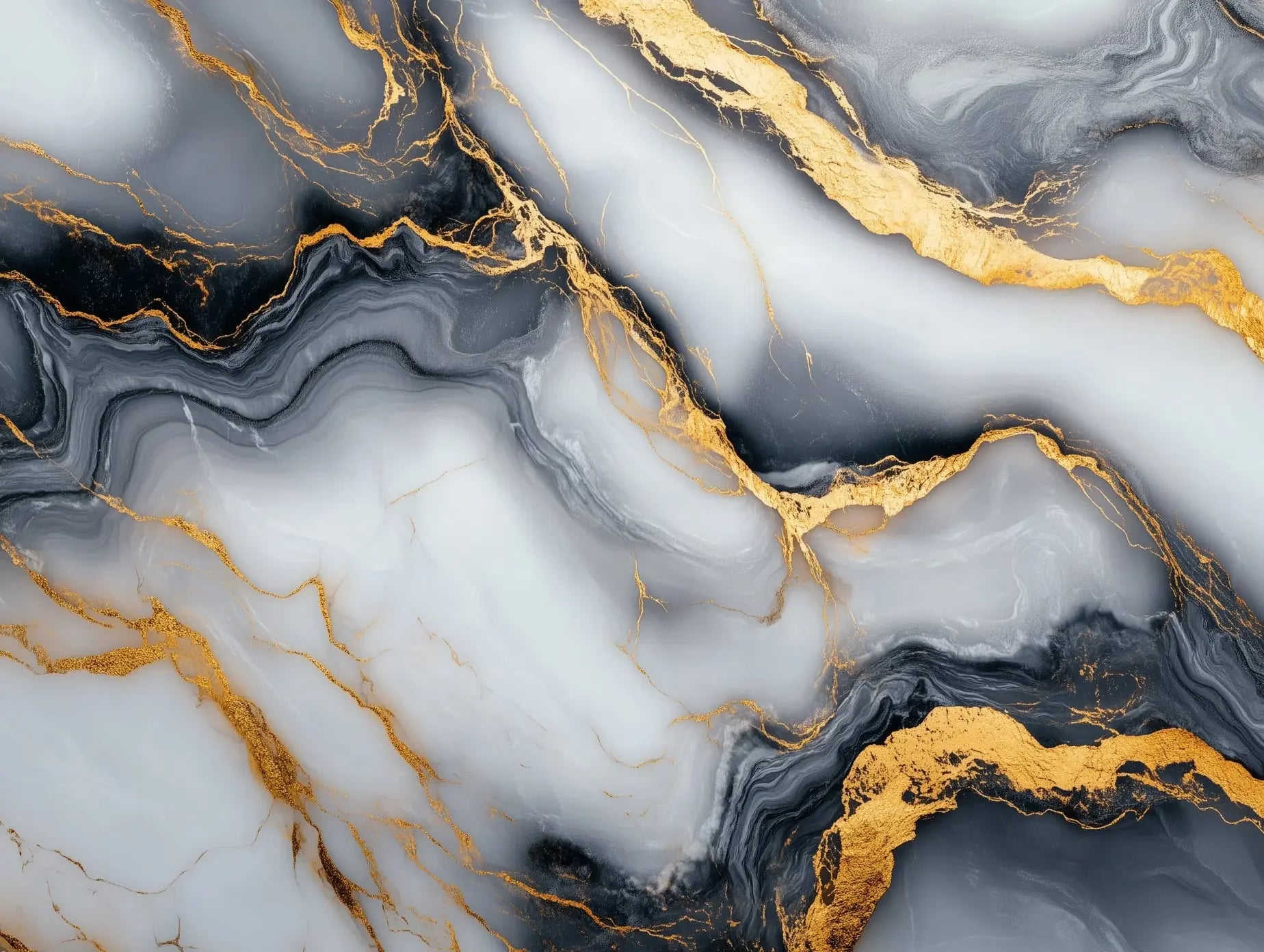 Kintsugi River Flow - WallCreatives