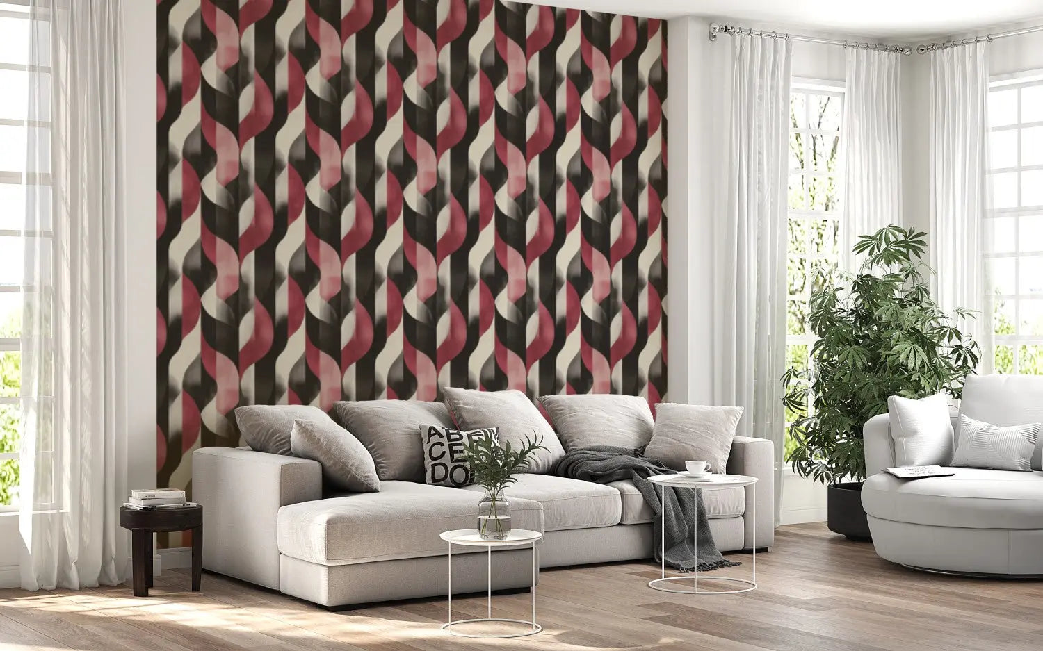 Crimson & Noir Rhapsody WallCreatives