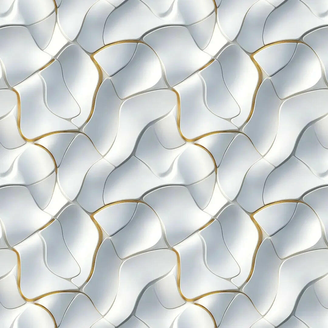 Flowing Marble with Golden Veins - WallCreatives