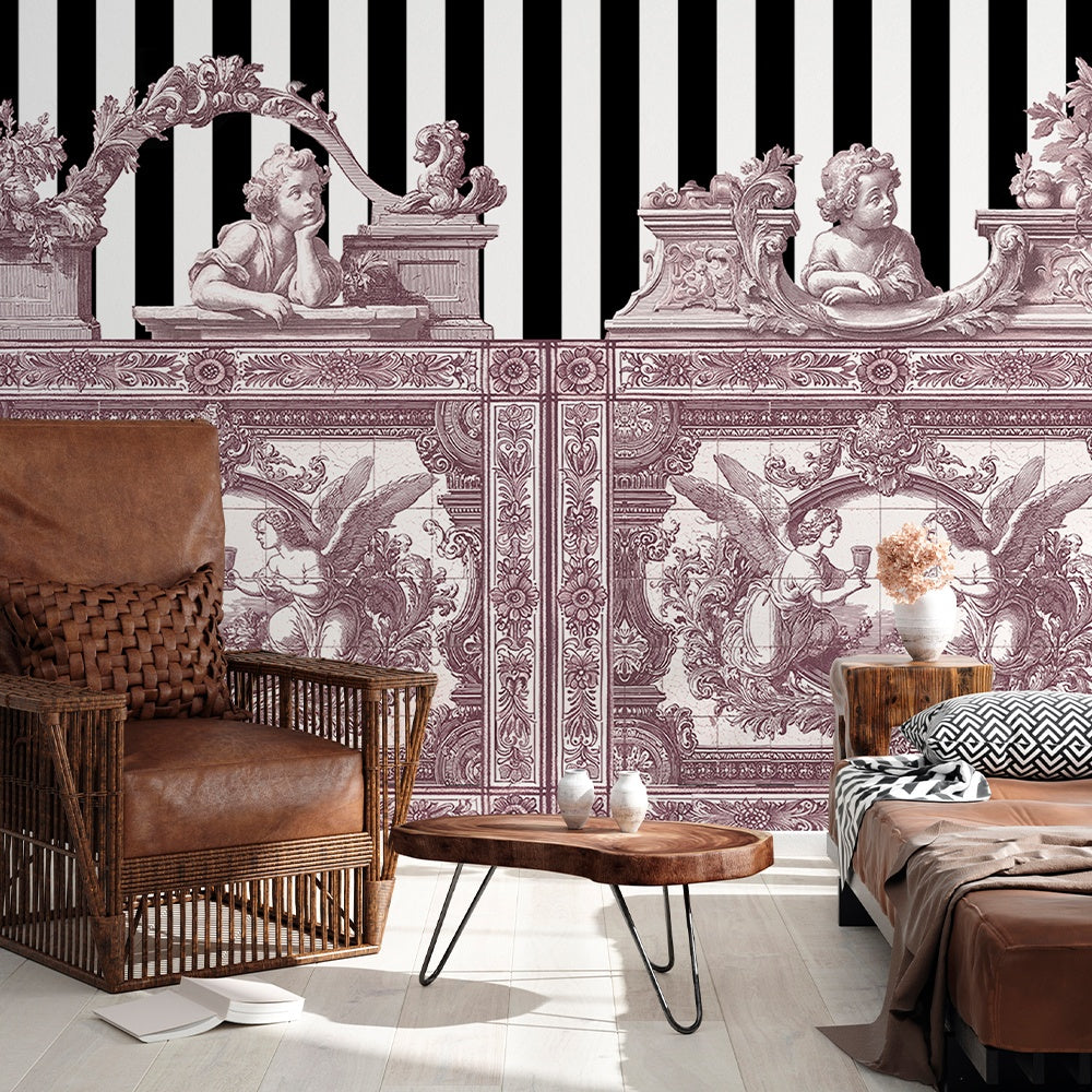 Tapet Opulent Friezes rose WallCreatives