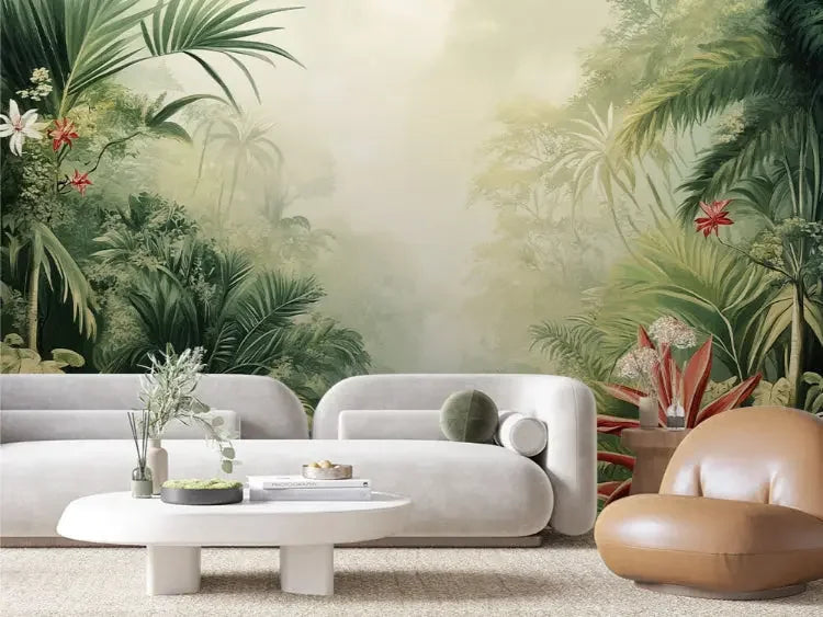 whispering rainforest sanctuary - wallcreatives