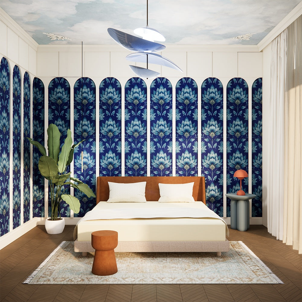 Ophelia's Veil carpet blue Vladila