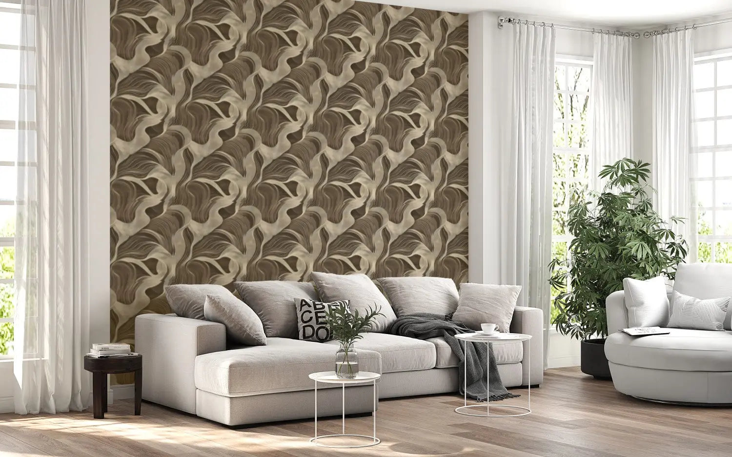 Earthen Flow Wall Mural WallCreatives