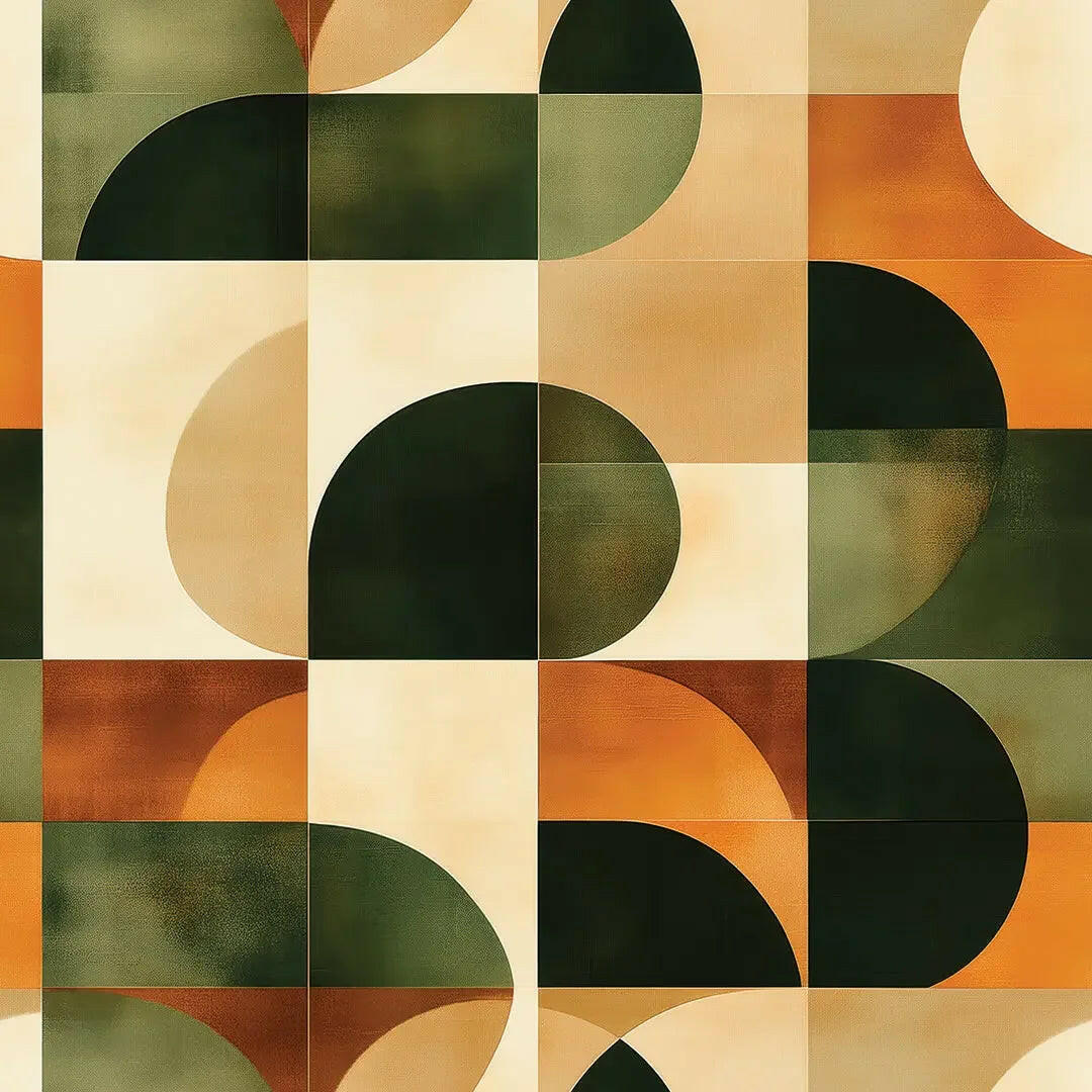 Solstice Geo Earth Tones - WallCreatives