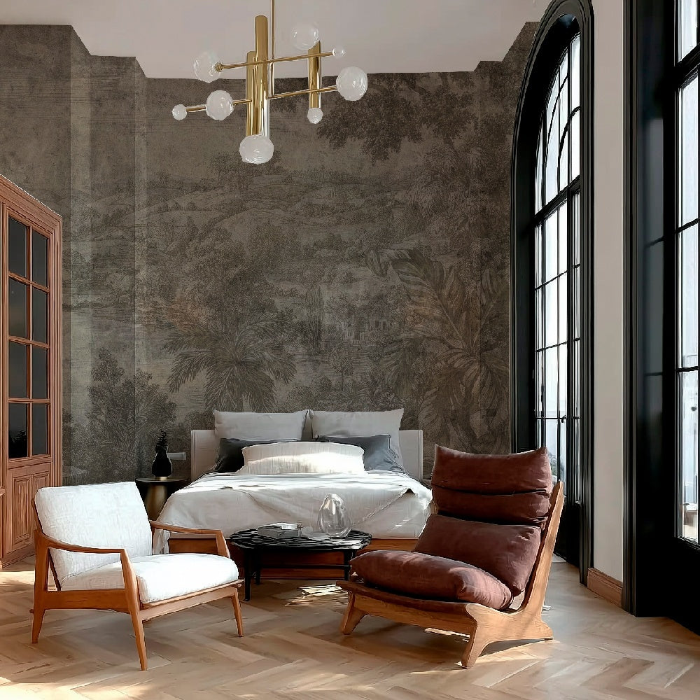 Tapet Emerald Citadel Cream WallCreatives