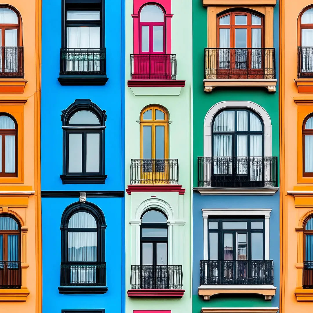 Portals to a Colorful City - WallCreatives