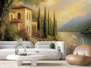 Italian Lakeside Golden Hour - WallCreatives