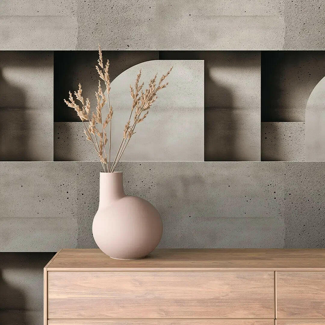 Urban Concrete Forms Mural - WallCreatives