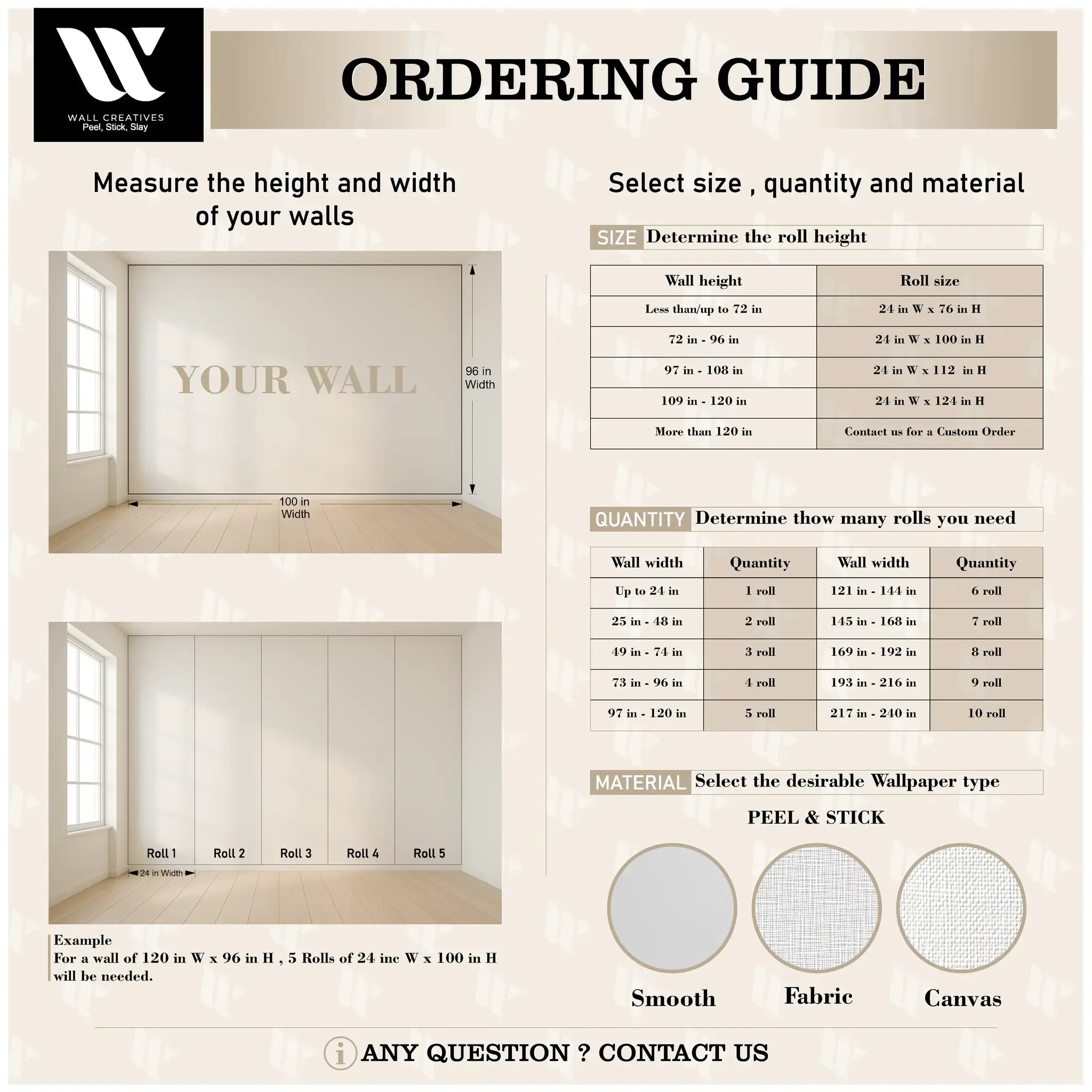 Gilded Cream Cascade - WallCreatives