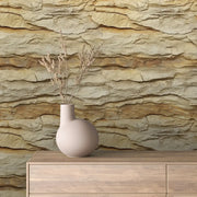 Golden Canyon Layered Stone - WallCreatives