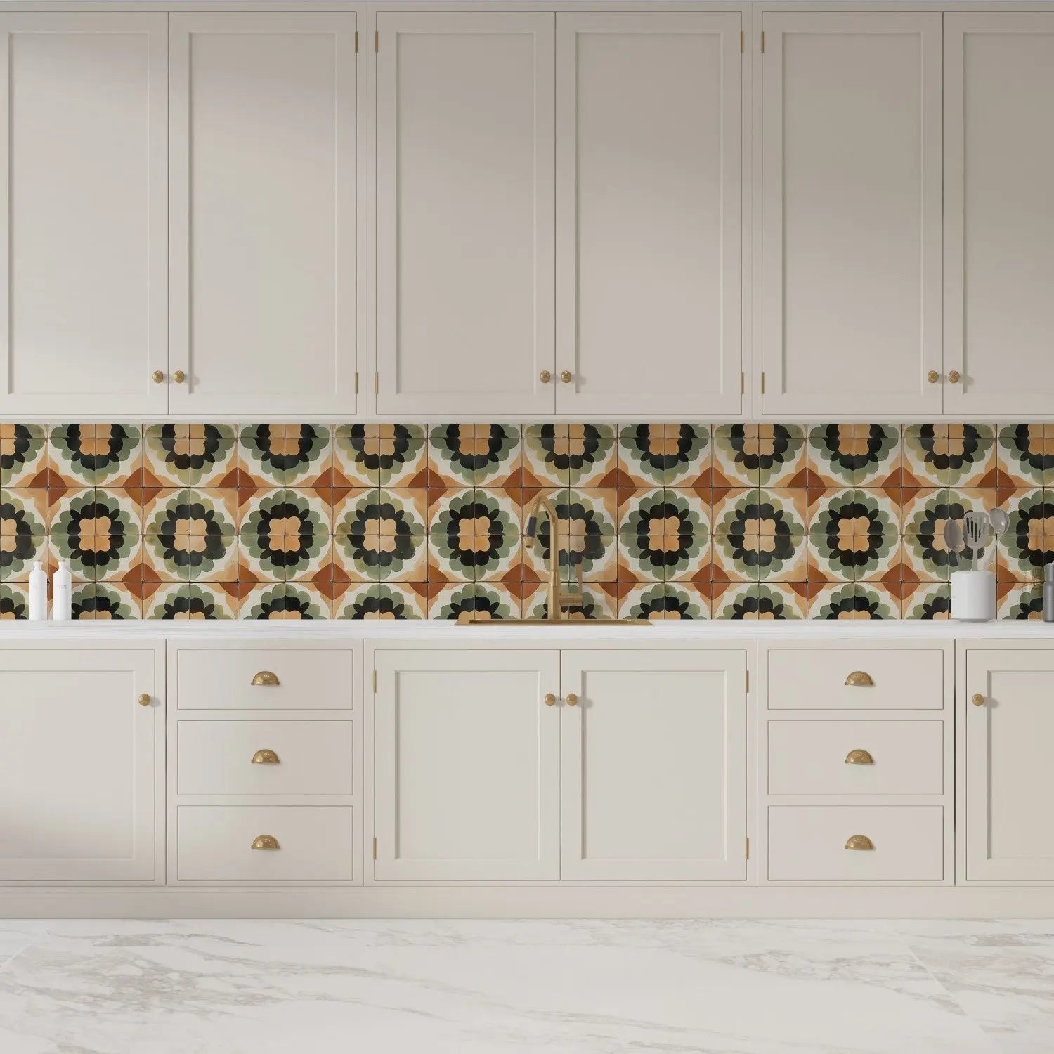 Sienna Grove Floral Tile WallCreatives