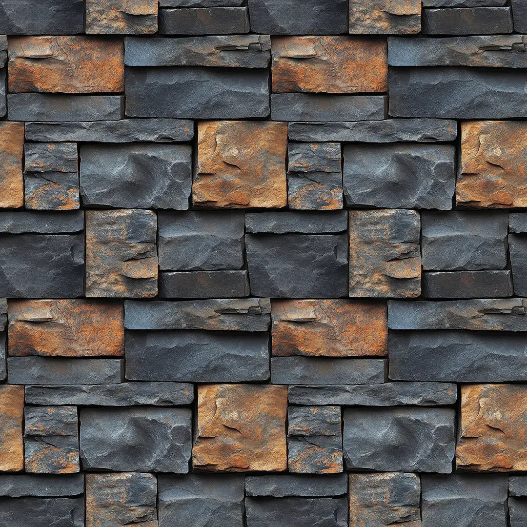 Volcanic Ash and Ember Stone - WallCreatives
