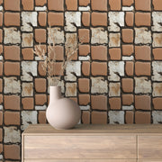 Rustic Cobble & Clay Path - WallCreatives