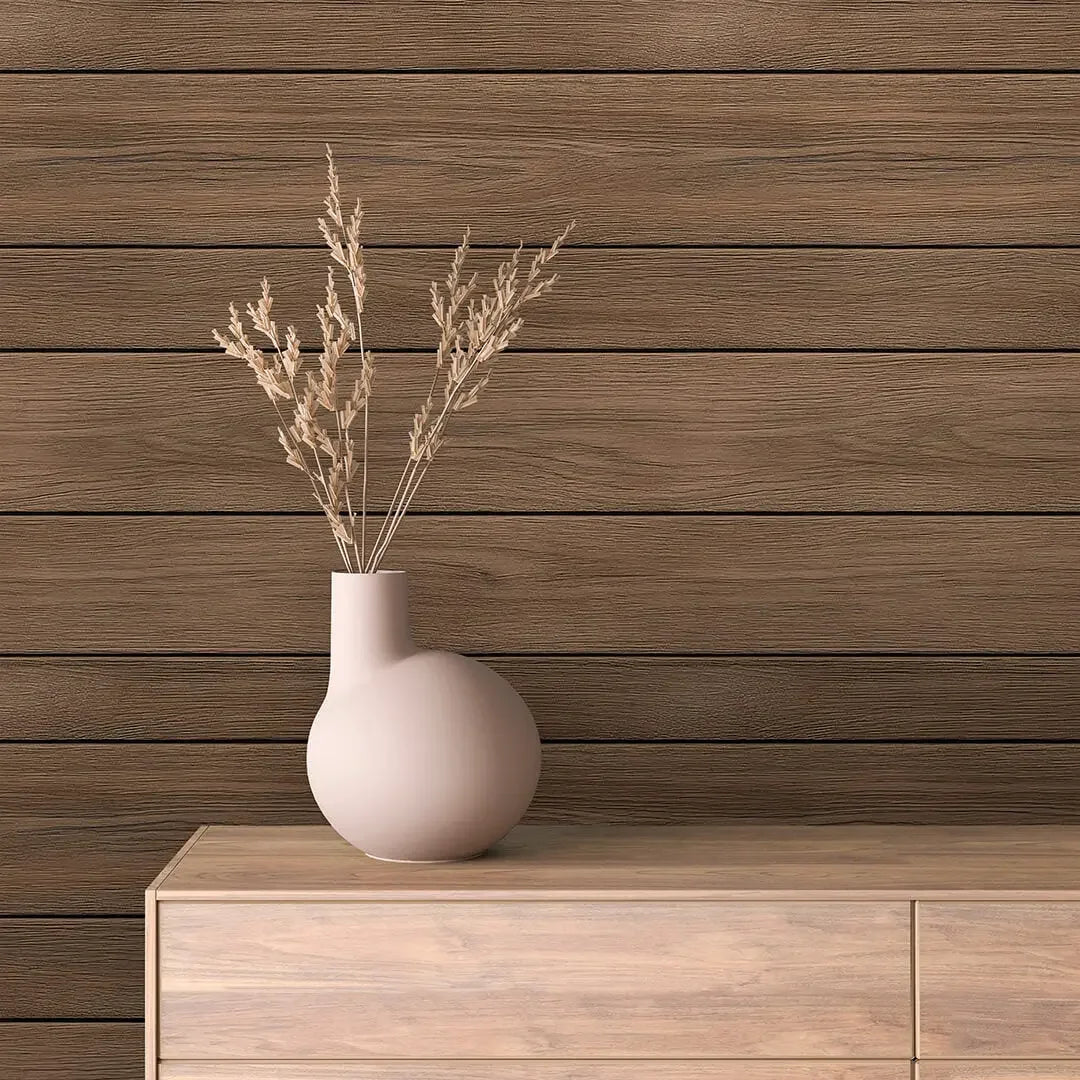 Horizon Line Wood Planks - WallCreatives