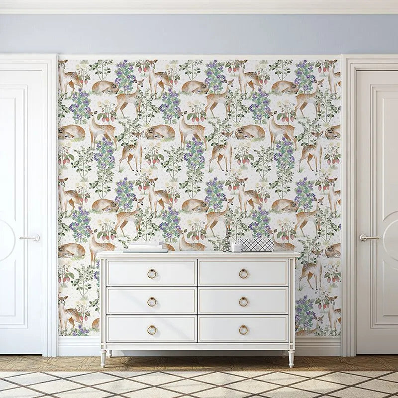 Anca's Fawn In White Wallpaper Vladila
