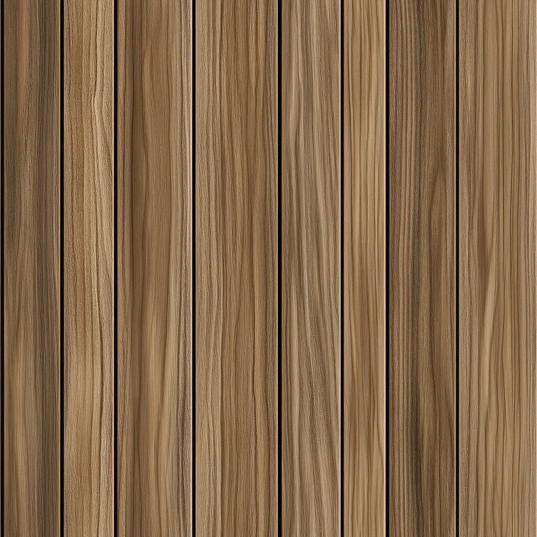 Natural Oak Vertical Slat Wallpaper - WallCreatives