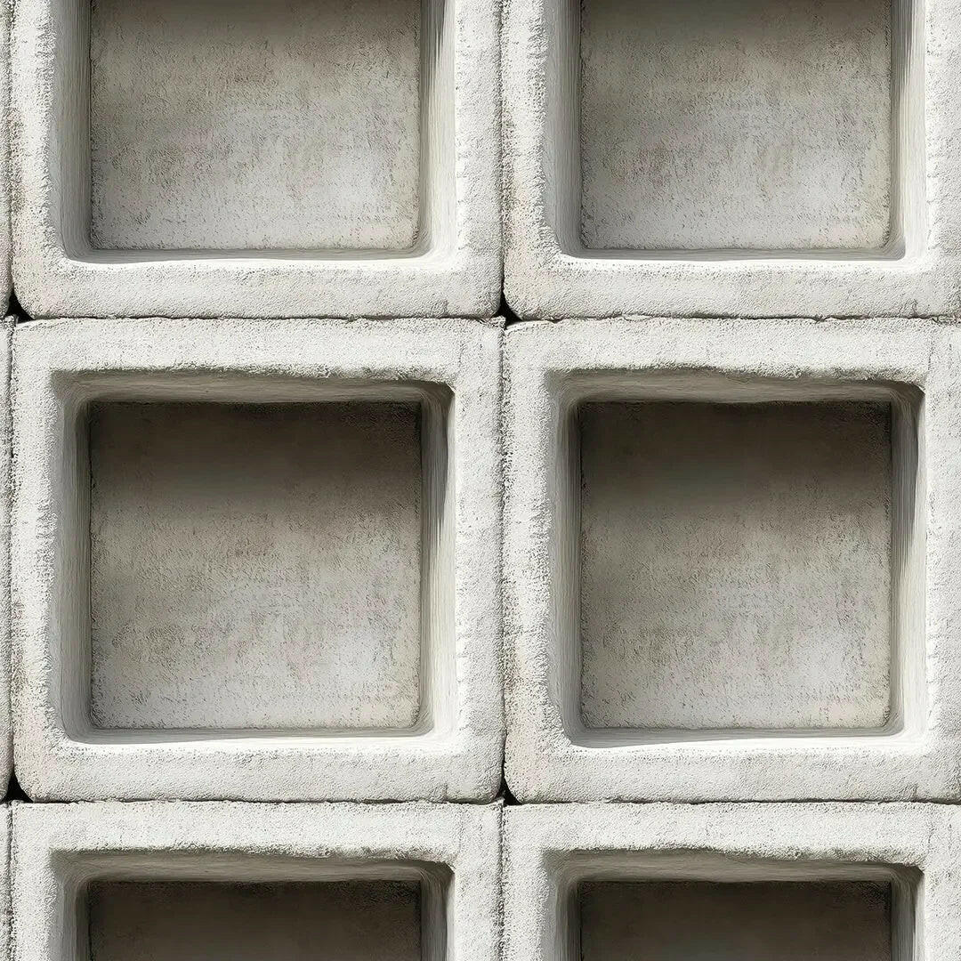 Architectural Concrete Block Grid - WallCreatives