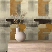 Earthen Gridwork Tapestry - WallCreatives