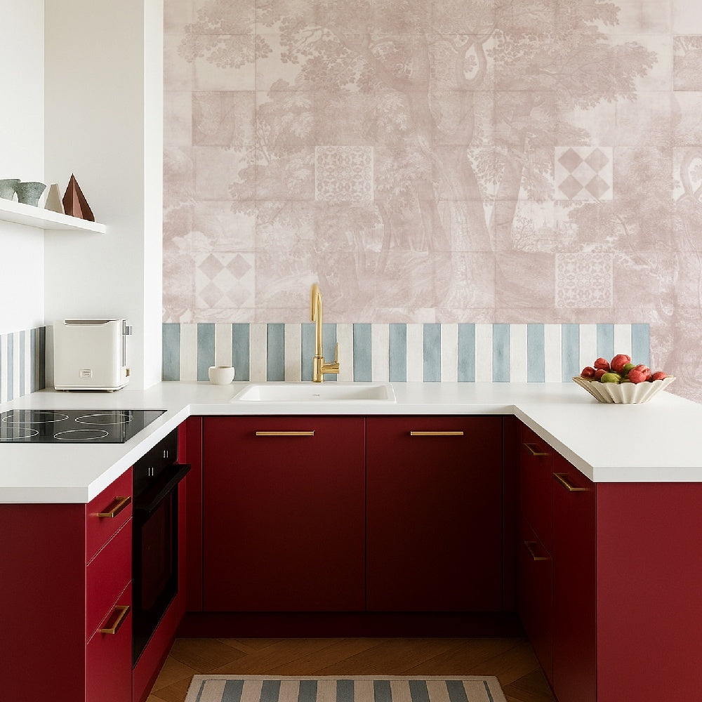 Tapet Azure Grove rose WallCreatives