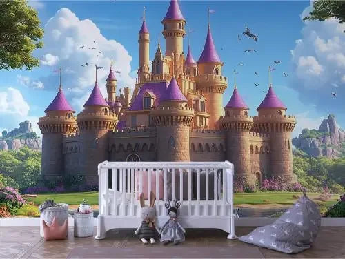enchanted amethyst kingdom mural - wallcreatives