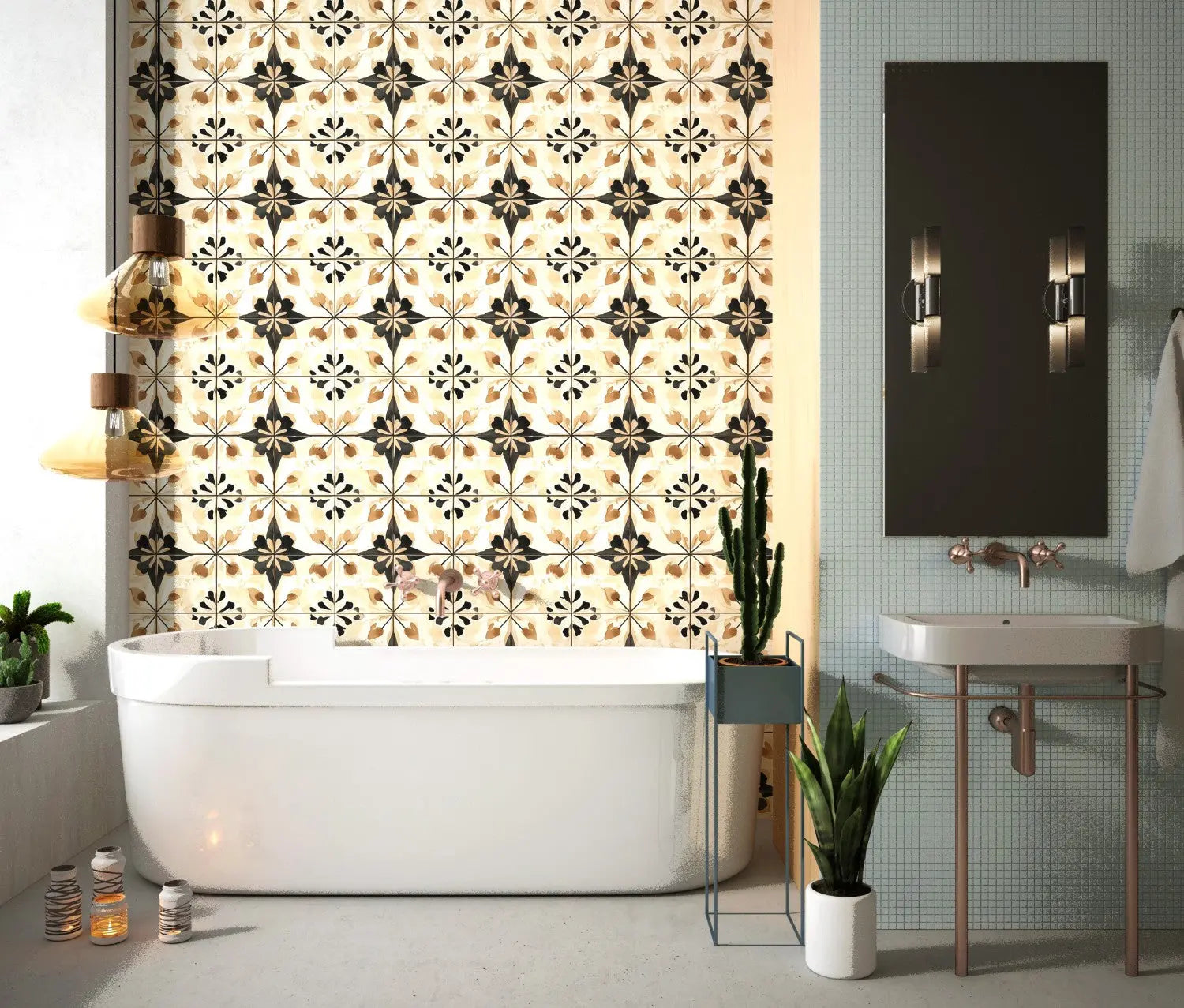 Tuscan Sunburst Heritage Tile WallCreatives